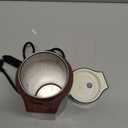 Car Electric Kettle for Travel : FVPE 12V/24V Small Electric Water Kettle, Multi-Temp Control 400 mL Portable Car Water Boiler for Brewing Coffee Tea,LCD Display 304 Stainless Steel Truck Heating Cup (Black)