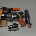 ArtCreativity Toy Gun with Scope, Stand and Realistic Sound Effects - Military Toy for Boys Aged 8-12