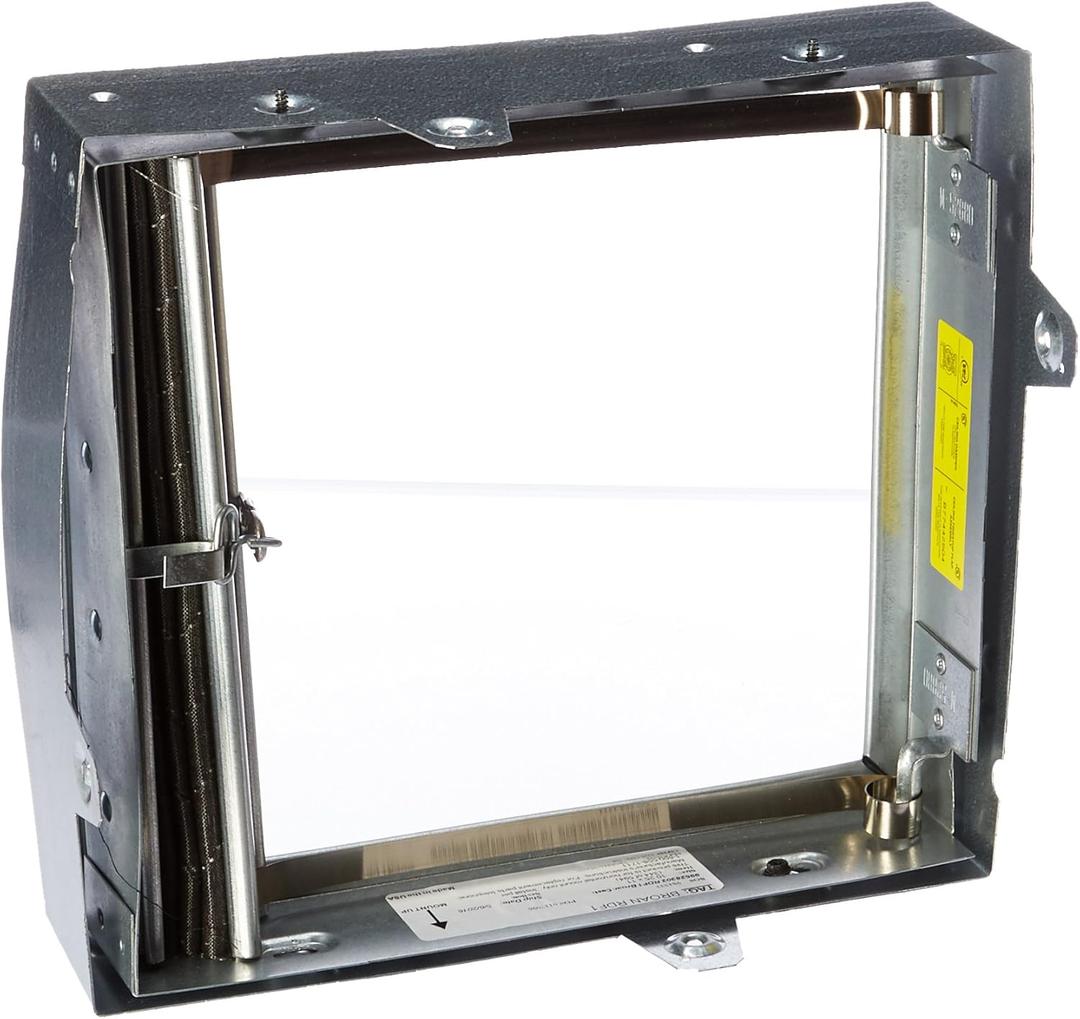 Broan-NuTone RDF1 Premium Radiation Damper For Ventilation Fans, Compatible with Broan-NuTone Exhaust Fans, Steel Frame, 10.8" x 2.9" x 11.6"