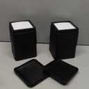 BTSD-home Adjustable Bed Risers 3 or 6 Inch - Heavy Duty Furniture Lifter Set of 4, Supports 2,200 lbs - for Under Bed Storage, Dorm, Bed Frame, Sofa, Table, Chair, Desk - Black