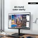SAMSUNG FT45 Series 24-Inch FHD 1080p Computer Monitor, 75Hz, IPS Panel, HDMI, DisplayPort, USB Hub, Height Adjustable Stand, 3 Yr WRNTY (LF24T454FQNXGO),Black