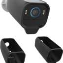 Silicone Cover Skins for Outdoor Use, Compatible with Eufy Security eufyCam S3 Pro Camera, Easy Install Eufy Camera Case (2pack-Black)