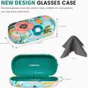 molshine Hard Shell Sunglasses Case,Classic Large Glasses Case for Women Men,Sunglass Eyeglasses