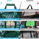 KABAQOO Mesh Beach Bag, Extra Large Beach Bags with 9 Pockets & Zipper Waterproof Lightweight Beach Tote for Beach/Pool Trip
