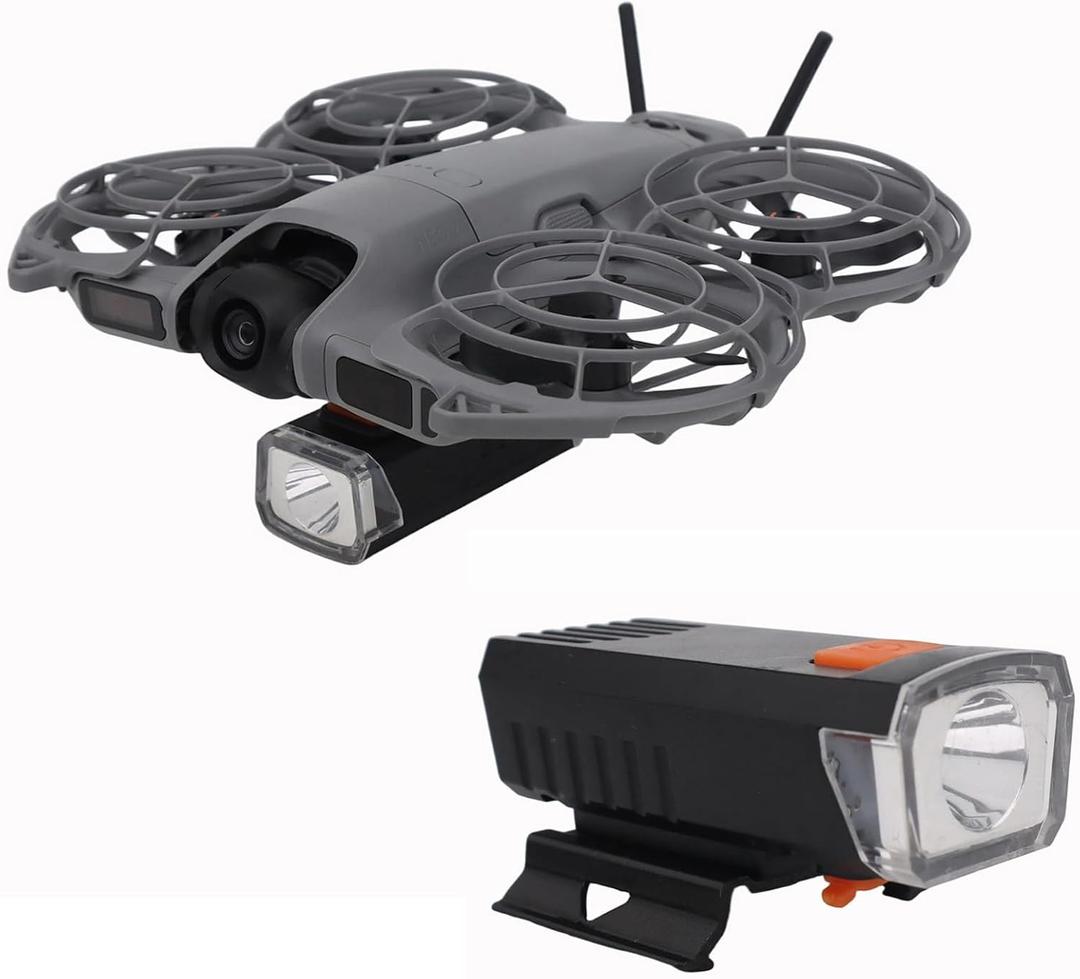 Drone Night Flight Light for DJI NEO 2, Rechargeable LED Searchlight Fixed Spotlight with Charging Cable Compatible with DJI NEO 2 Drone Accessories