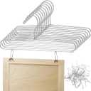LemonRoad 30 Pcs Cabinet Painting Hanger Kit 10 Cabinet Door Painting Hooks 14.57 x 5.24 Inches with 20 Metal Paint Hanger Hooks for Paint Drying Rack Rack Tools (Z Shaped)