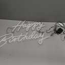 40"/23" Happy Birthday Neon Sign Large - Pink Happy Birthday Sign 12V - Happy Birthday Light Up Sign with Dimmable Switch - 2PCS Happy Birthday LED Sign for Backdrop, Party, Celebration, Decoration, 40"x16" or 23"x17"