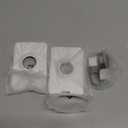 PROfezzion 2 Pack Tesla Key Card Holder with AirTag Slot, Plastic Card Holder for Model 3 Y S X Cybertruck with Keychain Keyrings, Key Card Protective Case Cover for Tesla - White