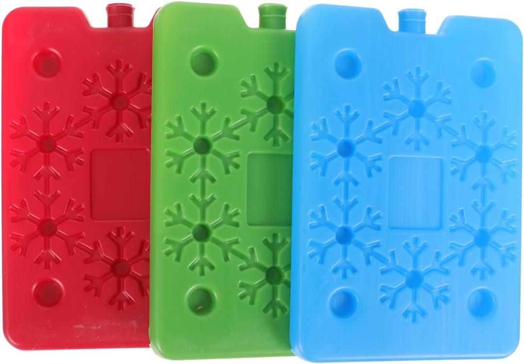 Garneck 3pcs Pack Portable Ice Box Large Reusable Ice Package for Cooler Lunch Ice Bag Coolers Ice Blocks Camping Ice Pouch Food Cooler Freezer Supplies Freezer Accessories Plastic