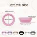 2 x Iced Coffee Silicone Ring for 30/40oz Stanley/tumbler Hot and cold universal Easy to clean Reuse 3.9-4 inch (pink)