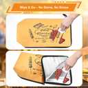 BBQ Blanket for Resting Meat, Insulated Meat Resting Wrap to Lock in Juices & Keep Meat Tender, Wide-Mouth Fits Large Briskets & Turkeys, 21 Inch, Valentines Day & Holiday Grilling Gifts for Men