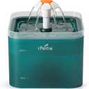 iPettie Neverland Cat Water Fountain with LED Light, 67oz/2.0L, Ultra Quiet Drinking Waterer, Automatic Filtered Water Dispenser, Water Purifier for Pets, Cyan