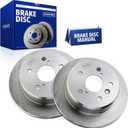 JC Whitney Rear Solid Disc Brake Rotors - 10.59 inch (269.00 mm)
