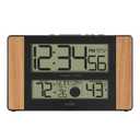 La Crosse Technology Atomic Digital Clock with Outdoor Temperature, Wood Oak, 0