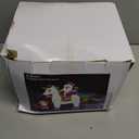 7.2 FT Christmas Inflatables Yard Decorations Outdoor Santa Claus Riding Unicorn Inflatables Decorations Built-in LED Lights, Christmas Blow Up for Outdoor, Yard, Roof, Lawn