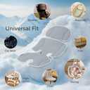 Momcozy Stroller Cooling Pad | Detachable 2-Piece Cooling Cushion | Universal Soft Cooler Pad, Breathable & Adjustable Car Seat Liner | Fits Strollers, Car Seat, Swing, High Chair, Bassinet