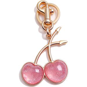 Bag Charms Cherry Keychain Keyring Purse Bags Charm Key Chains Women Cute for Handbags Girly Gifts Accessories