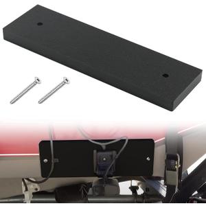 Boat Transducer Mounting Plate Transom Saver Mount Board Stern Saver Mounting Block Marine Transducer Mounting Bracket for Fish Finder & Sonar 12" X 3.5" X 0.75" - Black