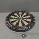 Accudart Edge Bristle Dartboard - Razor Thin Spider Wire Reduces Bounce Outs - Premium Brazilian Sisal - Advanced Metal Number Ring - Increased Playing Area - Super Thin Bullseye