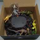 Large Volcano Set with 9 Realistic Dinosaur Action Figures for Kids 2 3 4 5 6 8 10 Years, Simulated Volcanic Eruptions w/Sounds, Volcano Can Store Dinos, Gift for Toddlers Boys & Girls