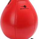 BOXERPOINT Speed Bag for Boxing - Durable PU Leather Punching Bag for Adults - Anti-Leak Boxing Bags Home Gym Training Equipment, Portable Heavy Bags - Large Reflex Ball, Indoor & Outdoor