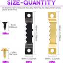 Swpeet 415Pcs Picture Hangers Kit with Screws, Heavy Duty Assorted Picture Hangers Assortment Kit for Picture Hanging Solutions with Transparent Box - 7 Models