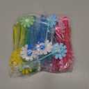 Gemscream 30 Pcs Daisy Bubble Wands Pastel Flower Party Supplies Groovy Hippie Bubble Makers for Birthday Wedding Supplies, Prizes, Goodie Bags, Piata Goodie Bag Stuffers Gifts