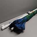 Blissun 7.2' Beach Umbrella with Sand Anchor, Outdoor Portable Beach Umbrella for Sand with Tilt Pole, Carry Bag, Air Vent (Green)