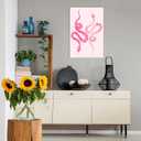 Pink fashion college style snake poster simple pink wall decoration suitable for boys and girls room living room bedroom dormitory office classroom and other decorations 12x16in Unframed