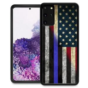 ZHEGAILIAN Case for Samsung Galaxy S20 Plus,Thin Blue Line American Flag S20+ Plus Men Boy,Drop Protection S20 Plus 6.7-inch