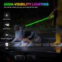 YFbrite 5FT Light up Dog Leash with 15 Flashing Modes - Super Bright LED Dog Leash for Small Medium Large Dogs - Type-c Rechargeable Dogs Leashes Light (Multi-Color, 5FT (150cm))