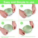 Silicone Stretch Lids for Food Storage in Fridge, 12 Pack Silicone Lids, Reusable Food Grade Silicone Bowl Covers for Cups, Bowls and Dish, 6 Sizes Round and Rectangle Shape