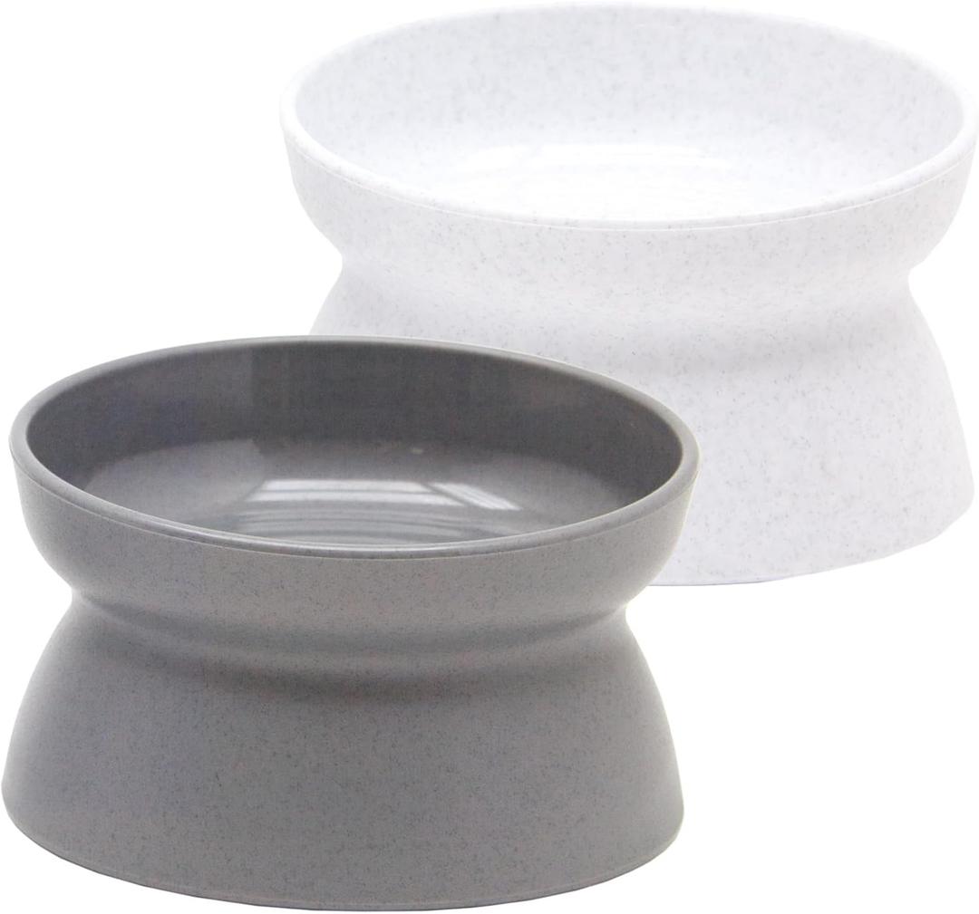 Kitty City Raised Cat Bowls, Large Bowl 2pk (Modern)