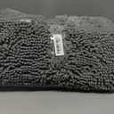 Soft Chenille Bath Mat, Plush Shaggy Bath Carpet, Non-Slip Entryway Carpet, Dry Wet Separation Bath Rugs, Thick Bath Mat for Bathroom, Shower, and Tub (Grey,20in*32in)