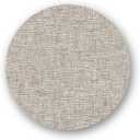modern-twist 15" Silicone Round Placemat, BPA, PVC-Free Table Mat, Dishwasher Safe, Linen Print in Chocolate, Pack of 1