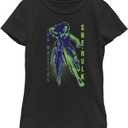 Marvel Girl's She-Hulk Walters Lock Up T-Shirt (Black), XS