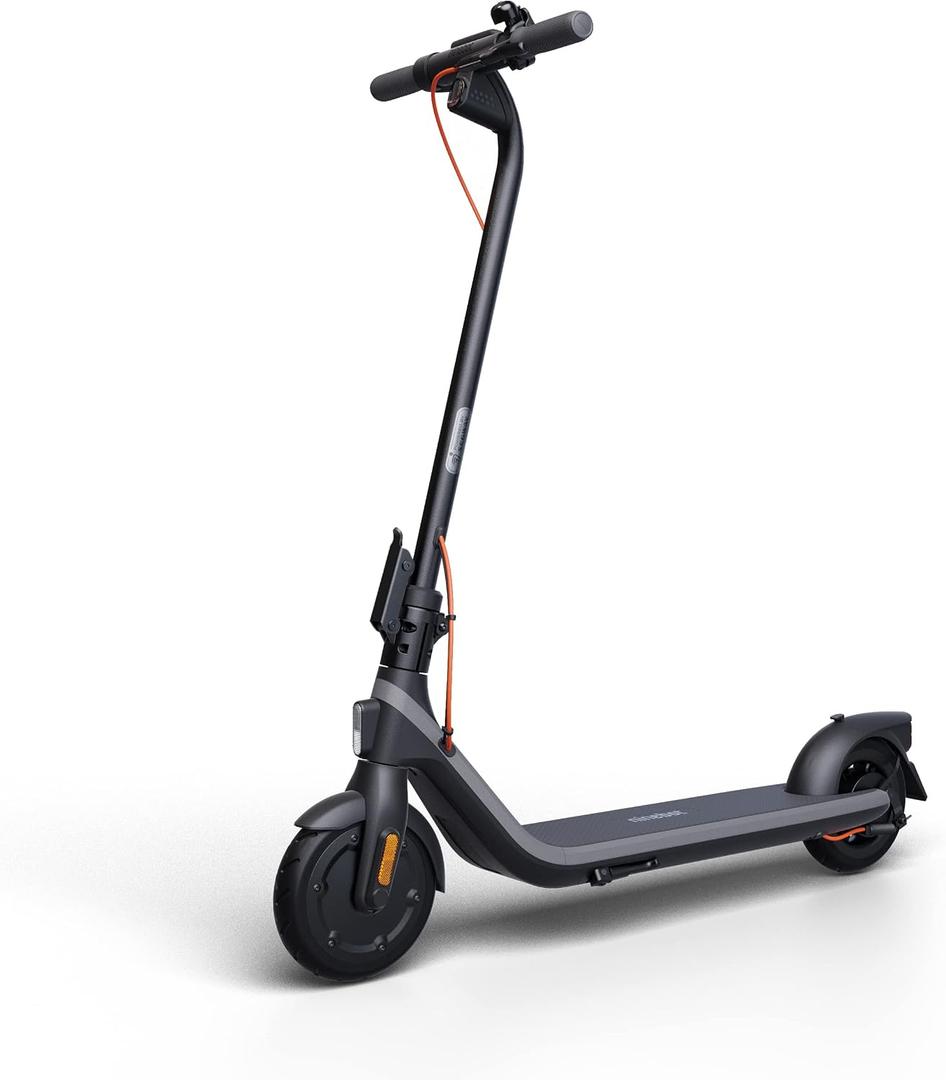Segway Ninebot E2 Plus Electric KickScooter- 300W Brushless Motor, Up to 15.5 Mile Range & 15.5 MPH, 8.1" Shock-Absorbing Tires, Electronic Drum Brake, UL-2272 Certified
