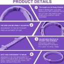 Cat Calming Collar, 15-Inch Adjustable, 60-Day Stress Relief, Purple, 4-Pack