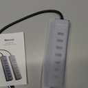 USB C to USB Hub Multiport Adapter, Aluminium 7-Port USB C Hub Multiport Adapter, USB Extenders, USB c Splitter for Thunderbolt, MacBook Pro/Air, Laptop, iPad, iMac, U Flash, PSSD, Keyboard, Mouse (1Ft)