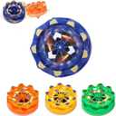 4PCS Gyro Spinners Hand Gyroscope with Collision Fireworks Desk Toys Cool Spinning Tops for Adults Game Sensory, Ideal Birthday Party Favors, Goodie Bag Stuffers, School Prizes