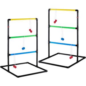 NEWBULIG Ladder Ball Set, Bolas, Carry Bag & Scoreboards, Black