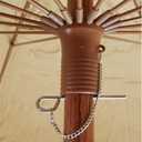 Hula Thatched Tiki Umbrella Tropical Palapa Raffia Tiki Hut Hawaiian Patio Umbrella with Fringe Boho Parasol 6' 8' & 9' Options