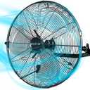 BEESTAR 20 inch High Velocity Wall Mount Fan,Industrial Fan with 3 Speed Commercial Ventilation,Easy Operation and 270 Degree Tilting,Metal Fan for Warehouse,Greenhouse, Workshop and Basement