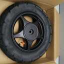 RedCap 10" Inch Rear Wheel & 3.5-10 Tire Assembly for 50cc Scooter Moped with Drum Brake GY6 QMB139 Sunny TaoTao Vitacci Amigo Milano Beemer 50 Yongfuo YN50QT-8 (Black), 3.50-10