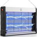 Mosiller Electric Bug Zapper, 3000V High Voltage Indoor Mosquito Zapper, Powerful Hangable LED Bug Zapper for Fly, Mosquito, Moth, Gnat, Trap with Removable Washable Tray for Home Patio Backyard