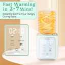 Freebaby Bottle Warmer, 10-in-1 Fast Baby Bottle Warmer for Breast Milk & Formula,Milk Warmer with Multi-Temperature Setting,Auto Shut-Off,Defrost & Food Heating,Fit for All Bottles(Green)
