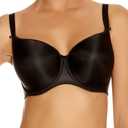 Fantasie Women's Smoothing Moulded T-Shirt Bra (34FF, Black)