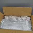 Shoe Rack 8 Tier Shoe Storage Cabinet with Door 32 Pair Tall Shoes Rack Organizer Free Standing Expandable Stable Plastic Easy Assembly Shoes Shelf for Closet Hallway Entryway Bedroom White