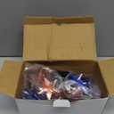 BlcTec Solar 4th of July Decorations, Red White Blue String Lights with 60 LED Big Stars, Waterproof Patriotic Stars Lights Built in 8 Lighting Modes for Outdoor Memorial Day, July 4th Decorations