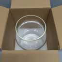 Clear Glass Vase, Large Flower Vase, 8-inch Glass Flower Vase for Plants, Wide Mouth Vase for Home, Wedding, Living Room, Dining Table